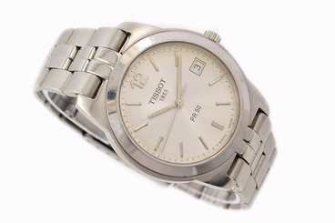 Vintage Tissot 1853 PR50 Quartz Stainless Steel Mens Watch 1259