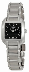 Tissot T02128552 T Trend Square Shape Black Dial Women's Steel Watch New Orig