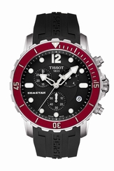 Tissot T0664171705701 Seastar 1000 Quartz Chrono Black Dial Men's Watch 7611608267943
