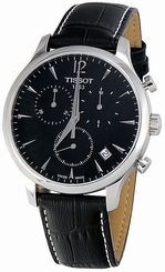 Tissot Men's T063.617.16.057.00 Black Dial Tradition Watch