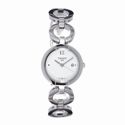 Tissot T0842101101701 Womens White Dial Watch with Stainless Steel Strap