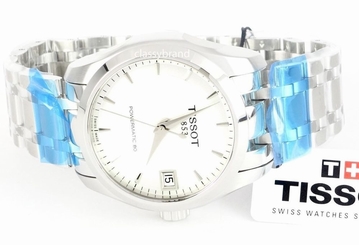 Tissot T0352071103100 Women's Couturier automatic Watch Silver/White Dial - NEW