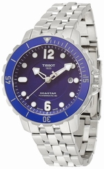 Tissot T0664071104702 TSport Seastar 1000 Powermatic 80 Men Blue Watch New