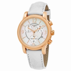 Tissot Women's 'Dress Port' White Leather Swiss Quartz Watch T050.217.37.117.00