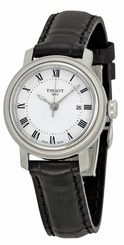 Tissot T0970071603300 T Classic Bridgeport Automatic Women Black Leather Watch