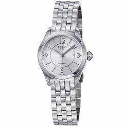  Tissot Women's 'T-One' Silver Dial Stainless Steel Automatic Watch