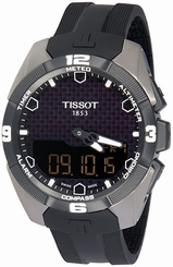 Men's Tissot T-Touch Solar Quartz Chronograph Black Dial Watch 7611608264843