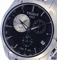 NEW MEN'S TISSOT COUTURIER GMT CHRONOGRAPH SAPPHIRE WATCH T035.439.11.051.00 758499236911