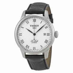 Tissot T41.1.423.33 Mens Silver Dial Analog Automatic Watch with Leather Strap 7611608219836