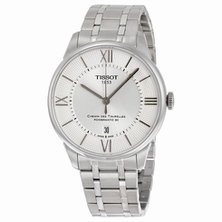 New Tissot Chemin Des Tourelles Silver Dial Steel Men's Watch T0994071103800