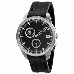 Tissot T0694394706100 Mens Black Dial Analog Quartz Watch with Rubber Strap 845960040655