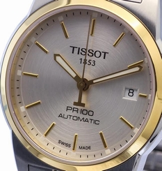 NEW MEN'S TISSOT PR 100 AUTOMATIC 25 JEWEL ANALOG SAPPHIRE T049.407.22.031.00