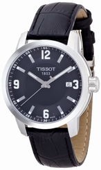 Tissot T-Sport PRC 200 T0554101605700 Men's 39mm Black Leather Dress Watch