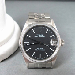 TUDOR Prince Date Ref# 72000 Automatic Self Winding Black Dial Men's Wristwatch