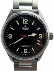 Tudor 79910-95760BLK ARAB Heritage Ranger Black Dial Men's Steel Watch New