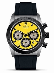 Tudor Fastrider 42mm Ceramic/Leather Men's Watch 42010N-0007
