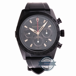 Tudor Fastrider Black Shield Chronograph T42000N Auto 42mm Ceramic Mens Watch
