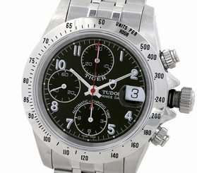 Pre-Owned TUDOR Chrono Time Tiger Automatic Black Dial Men's Watch 79280, ML