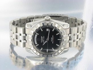 TUDOR ROTOR DAY DATE MENS AUTOMATIC STAINLESS STEEL WATCH Ref: 23010