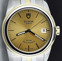 Tudor (Rolex) Glamour Date 55003 Steel/Gold Automatic Dress Watch Unisex 36mm TT