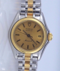 Ladies Tudor Monarch 18K Yellow Gold Stainless Steel 27mm Case Wrist Watch