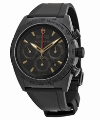 New Mens TUDOR Fastrider Black Shield Alcantara Ceramic Rubber Watch 42000CN NIB