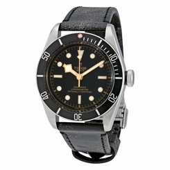 Tudor Heritage Black Bay Leather Automatic Mens Watch 79230N-BKLS