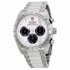 Tudor Fastrider Chronograph White Dial Stainless Steel Mens Watch 42000-WSSS