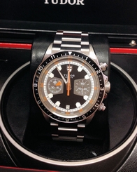 Tudor Heritage Chronograph 70330 42mm Black Dial - Box & Paperwork - 2012