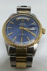 TUDOR ROLEX Oyster Prince Day Date Stainless 18k Yellow Gold Men's Watch