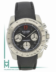 Tudor Men's Stainless Steel Automatic Chronograph Black Dial 20300