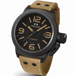 TW Steel Canteen Leather Strap 45mm Mens Automatic Watch. Stunning Look.  TWA202 8718215087151