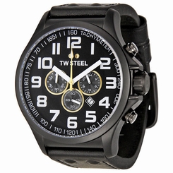 TW Steel LRGP Pilot Black Dial Chronograph 48mm Men's Watch TW678