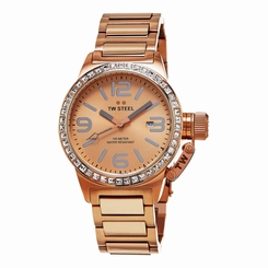 TW Steel Women's TW305 Canteen Goldtone Dial Quartz Watch