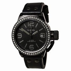 TW Steel Unisex TW912 Canteen 45mm Black Dial Black PVD Watch