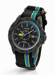 TW Steel VR|46 Valentino Rossi 40mm Black Blue Strap Watch VR9