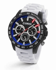 TW Steel Yamaha Factory Racing 45mm White Strap Chronograph Watch Y116