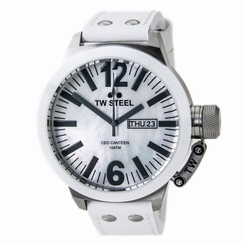 TW Steel TW-CE1038 with White Calfskin Band and Stainless St 100613022410
