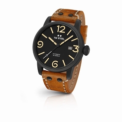 AUTHORIZED DEALER TW STEEL MS36 Brown Leather Automatic 48mm Maverick Watch
