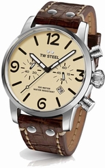 TW Steel Chronograph Quartz Watch - Maverick Collection Leather - MS24 (Men's)