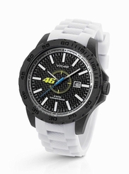 TW Steel VR|46 Valentino Rossi 40mm White Silicon Strap Watch VR3