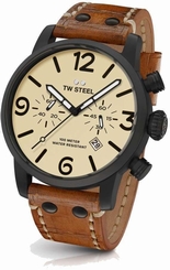 TW Steel Chronograph Quartz Watch - Maverick Collection Leather - MS43 (Men's)