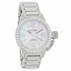 TW Steel Canteen Ladies Mother Of Pearl Dial Stainless Steel Wrist Watch TW302 4046261702976