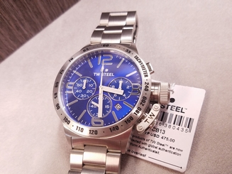 TW Steel CB13 Men's Canteen Chrono Stainless Steel Blue Dial