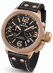 TW Steel Watch - New Canteen Collection - Chronograph Leather 50mm CS74 (Men's)