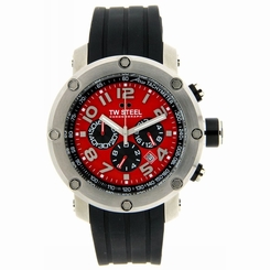 TW Steel TW601 A1GP Collection 45mm RED Dial Chrono Mens Watch FAST SHIPPING!!