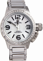 Fake AAA TW Steel Canteen White Mother of Pearl Dial Swarovski Bezel Ladies Watch TW302 4046261702976 Watch
