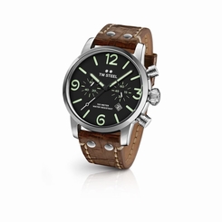 TW Steel Men`s Watch MS13 Chronograph Movement Maverick Collection 45mm