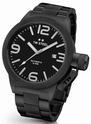 TW Steel Canteen Men's Black 50mm Automatic Movement Watch Black Dial (CB216)