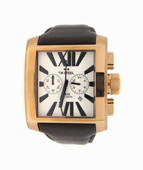 BRAND NEW TW STEEL CE3009 GOLD 42mm WRIST WATCH BROWN LEATHER